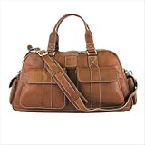 Leather Power Gym Bag in Dean