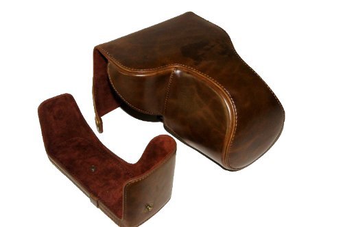 Dslr Camera Case for Canon EOS Rebel T3 T3i 18-55 IS /Canon 1100D 600D 18-55 IS Antique Brown