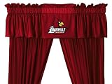 NCAA Louisville Cardinals - 5pc Jersey Drapes Curtains and Valance Set