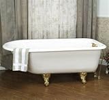 Barclay CTR67-WH-UF Cast Iron Roll Top Clawfoot Tub