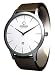 Obaku By Ingersoll Gents Silver Dial Brown Leather Strap Watch