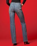 INC International Concepts Petite Jeans, Boot Cut with Sequins Indigo 6P