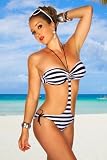 Produkt-Bild: Monokini schwarz/wei&szlig;, Gr&ouml;&szlig;e:M