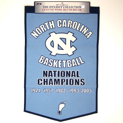 Buy NORTH CAROLINA TAR HEELS BASKETBALL CHAMPS BANNER! UNC by Champions on Display