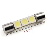 3-SMD LED Visor Vanity Mirror Lights 6641 Fuse For Chevrolet Aveo Avalanche Camaro Cruze HHR Volt Equinox Suburban Tahoe Traverse Avalanche Colorado Silverado Trailblzer 4 Door