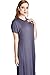 82 Days Women'S Rayon Span One Side Slit Mid Long Jersey Dress - Solid