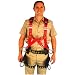 Elk River 66623 EagleTower Polyester/Nylon LX 6 D-Ring Harness with Quick-Connect Buckles, Large