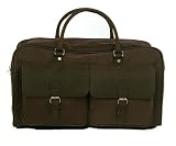 Leather Look Travel Executive Duffel Sport Bag Gym Bag