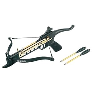 80 Lbs Self Cocking Crossbow Pistol Cross Bow 15 Arrows