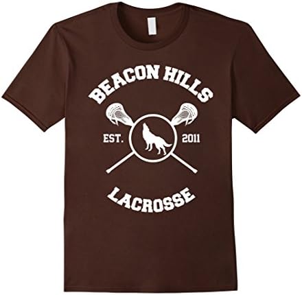 Men's Beacon hills lacrosse shirt- Dunbar 9 hoodie- teen wolf dunb Medium Brown