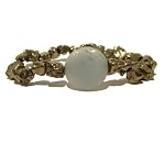 Calcite Bracelet 05 Stretch Pyrite Fools Gold Blue Crystal Healing Gemstone 7