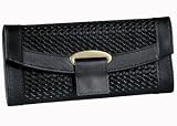 Paris Weave Travel Jewelry Folder (Black)