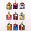 Club Pack of 12 Petite Treasures Mini Multi-Color Christmas Present Ornament Sets