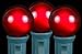 G40 Patio String Lights With 25 Red Globe Bulbs - Vintage Backyard Patio Lights - Green Wire - 25 Foot