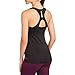 Danskin Now Women's Fitted Active Front Mesh Tank with Built In Bra