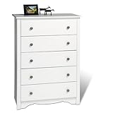 Prepac Monterey White 5-Drawer Chest