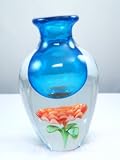 41XcIn40fdL. SL160  Murano Design Glass Art Sommerso Flower Vase