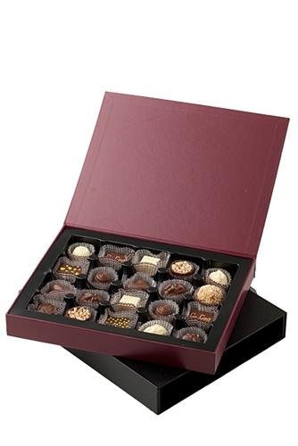 CoCoa Confection Black/Maroon, Chocolate, Executive Marquee Gift Box (Milk Chocolate), 8 Ounce