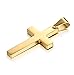 Areke Mens Cross Necklace for Men Women Unisex Stainless Steel Pendant Necklaces