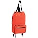 Kitchen & Housewares : Maxam® Black Folding Shopping Bag with Retractable Wheels