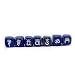 Generic Lot/7pcs Engraved Lapis Lazuli Reiki Chakra Healing Crystal Cubes Stone Gemstone RS.810.00