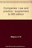 Companies : law and practice : supplement to fifth edition