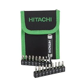 Hitachi 18-Piece HI-TORQ Impact Rated Torsion Bit Set, # 728698