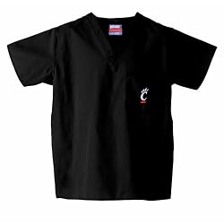 Cincinnati Bearcats NCAA Classic Scrub 1 Pocket Top (Black)