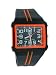 Q&Q #DP02J005Y Men's Square Analog Sports Watch with Resin Strap