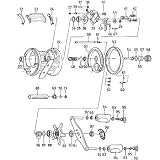 ダイワ(Daiwa) ミリオネアブラックシープ 250 パーツ:RSリングリテイナー(部品No.061) 10F:035