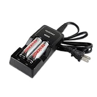 Combo: Tenergy TN270 Li-ion 18500/18650/14500 Battery Charger + 2 Li-ion 18650 3.7V 2600mAh w/ PCB for Flashlights and Others