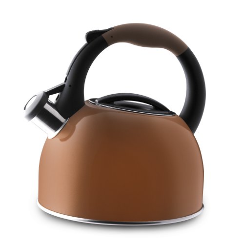 "Farberware Classic 2 Quart Steel Teakettle, Bronze" "Farberware Classic 2 Quart Steel Teakettle, Bronze"