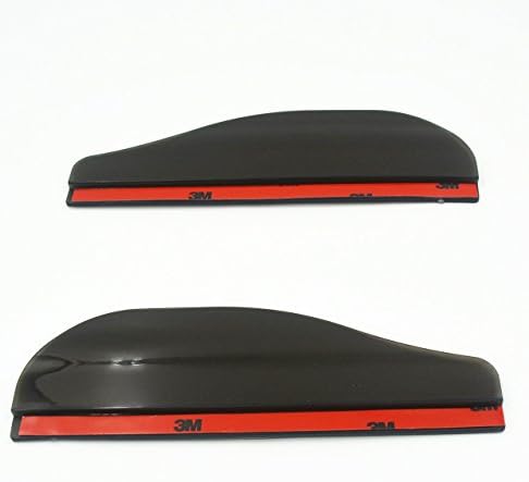 2-pack Universal Rear View Side Mirror Rain Board Sun Visor Shade Shield for Car Truck SUV (Black`)