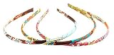 L. Erickson USA 1/4 Silk Print Ultra Comfort Headband - Floral Fan
