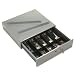 PM Company SecurIT Steel Cash Drawer with Bell and Removable Cash Tray, 17.75 x 15.75 x 3.75 Inches, Gray, 1/Carton (04964)