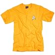 Star Trek USS Enterprise Officer Captain James T Kirk Uniform T-Shirt