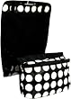 Black and White Polka Dot Roll Up Cosmetic Jewelry Travel Bag--Will Hold Lots of Items