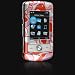 Desginer Red Love Circle Snap On Hard Protective Case Cover + Belt Clip for LG Shine CU720