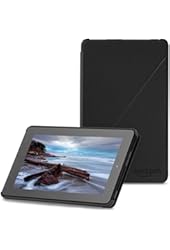 Amazon Fire 7" (2015 release) Case - Slim Lightweight Standing Custom Fit Cover for Amazon Fire 7 Inch Tablet, Black