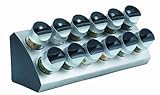 Trudeau Wedge 12-Bottle Spice Rack with Spices