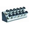 Trudeau Wedge 12-Bottle Spice Rack with Spices