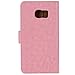 Galaxy S6 Edge Wallet Case - Pink Leather [Magnetic Stand] - Horizontal Flip Cover with Credit Card Slots - Fits Best for Samsung Galaxy Edge S6 - Great for Gilrs, Women and Kids