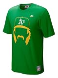 Oakland Athletics Green Nike Cooperstown Hair-itage Dennis Eckersley Player Tee