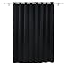 Deconovo Blackout Room Darkening Thermal Insulated Wide Panel Curtains for Bedroom 100 x 84 Inch Black 1 Panel