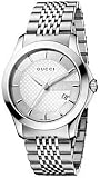 Gucci G Timeless Mens Stainless Steel Bracelet Watch YA126401