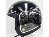 72 Jam jet helmet：JCP-40 Custom Painting　WEED BLACK(サイズ:Free （56-59cm）) WEEDS