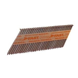 Pneu-Fast SP6DXRHG 2-by-0.120-Inch Tri-Coat Galvanized Ring Clipped Head Nail for 30-33 Degree... by Pneu-Fast