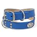 Royal Blue Leather Dog Collar - Military Series (CLOSE OUT)