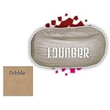 Pebble Faux Suede Comfort Sac Lounger Sac Plush Chair