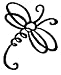 Stampendous Rubber Stamp-Petite Dragonfly